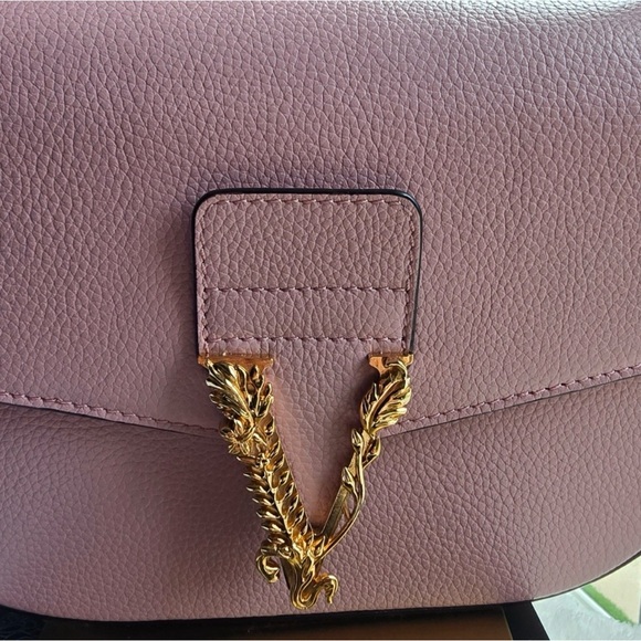 Versace Virtus Pink Calf
Leather Shoulder/Crossbody Bag - Picture 2 of 7